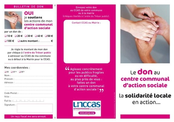 Faites un don  votre centre communal daction sociale (CCAS)